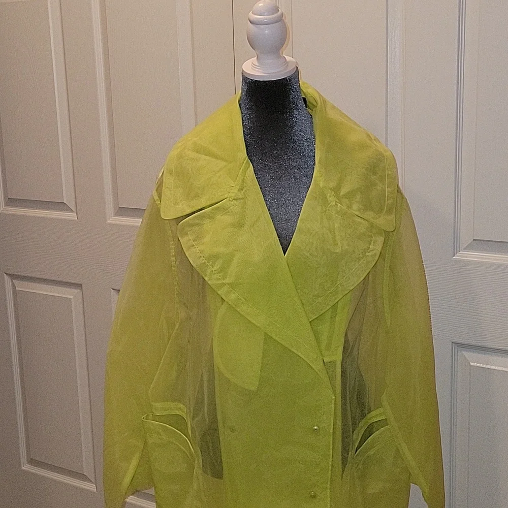 IVY PARK x Adidas SOLD OUT Neon Yellow Nylon Organza Jacket - Picture 5 of 14